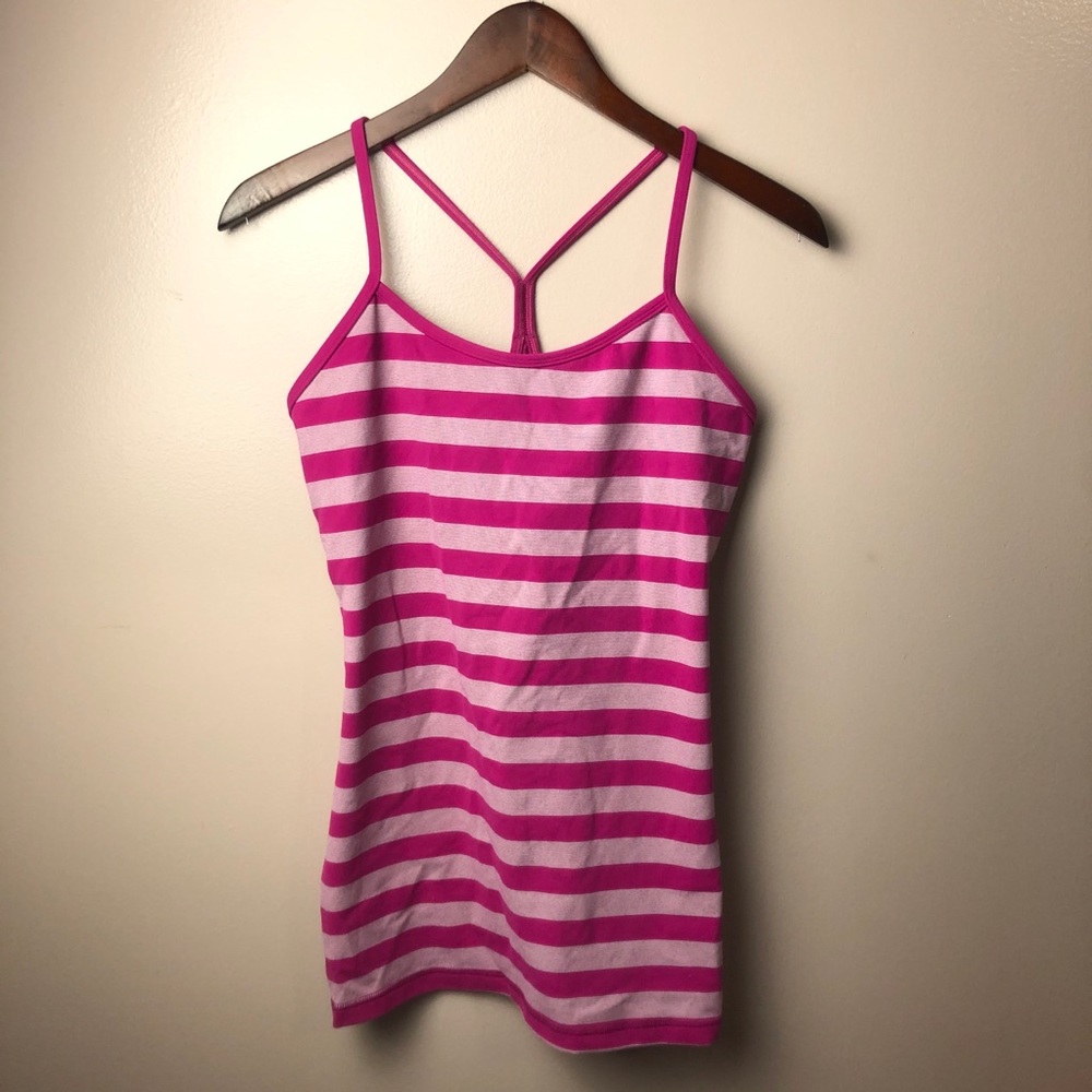 Lululemon Power Y Tank *Luon Micro Macro Stripe